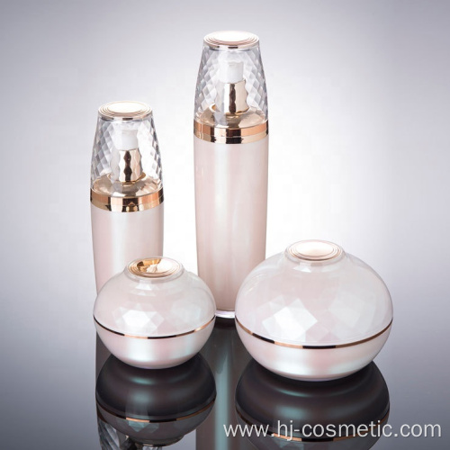 Luxurious onion shape acrylic pink cosmetic bottles/jars with good price